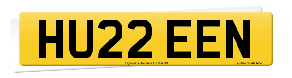 Registration number HU22 EEN